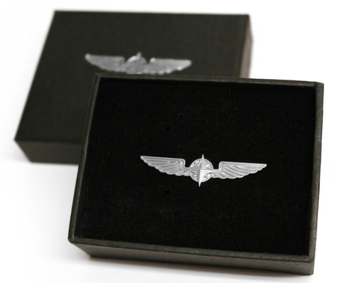 Pilot Wings Medium size Silver colour  WING-S-M 3.5CM