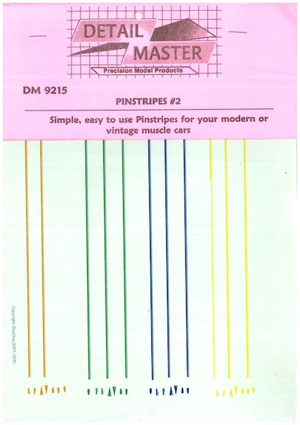Pin Stripes #2  (Tan, Green, Light Blue, Yellow)  DM9215