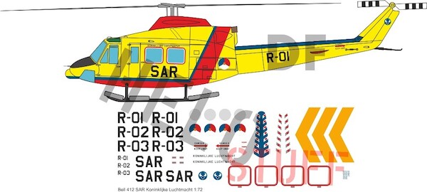 Bell AB412 (Koninklijke Luchtmacht) DF11148