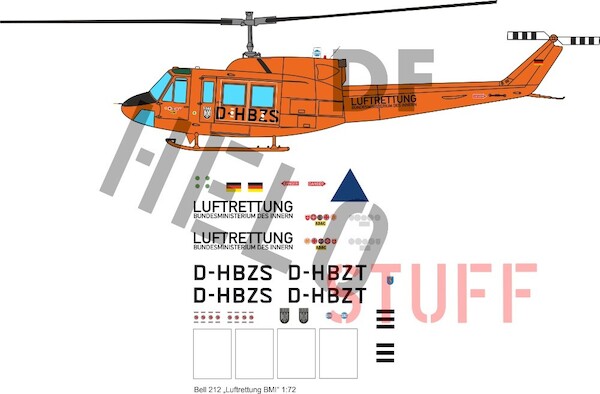 Bell 212 "Luftrettung Bundesministerium des Innern" DF11248