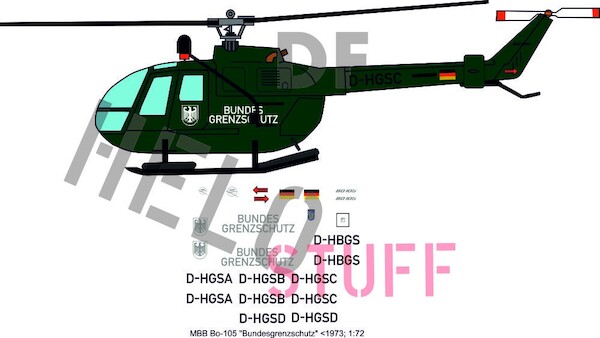 Bolkow Bo105C "Bundesgrenzschutz" DF20172