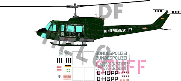 Bell 212 "Bundesgrenzschutz / Bundespolizei"  DF20235
