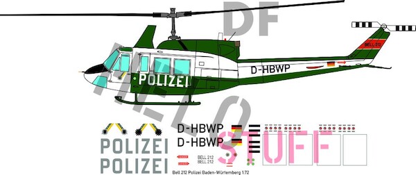 Bell 212 "Polizei Baden-Württemberg" DF20848