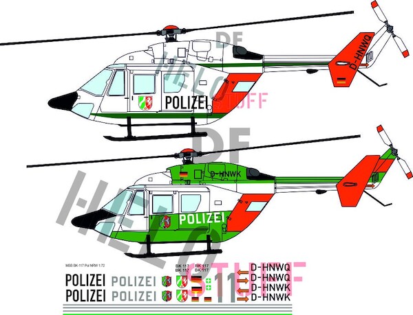 BK-117 "Polizei Nordrhein-Westfalen"  DF21032