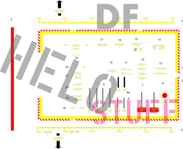 Bell UH-1D "Bundesgrenzschutz" Stencils  DF21248