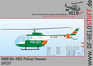 Bolkow Bo-105C "Polizei Hessen" DF21772