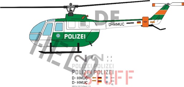 Bolkow Bo-105C "Polizei Bayern" DF22632