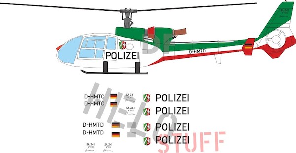 Aerospatiale SA341 Gazelle "Polizei Nordrhein-Westfalen" DF22748
