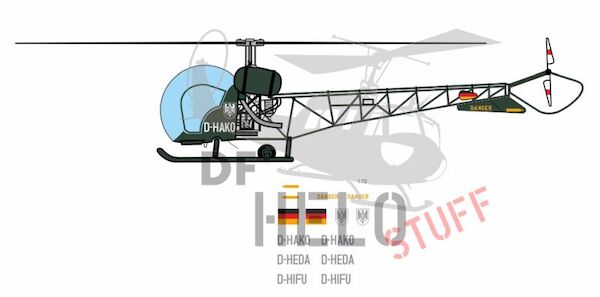 Bell 47G Bundesgrenzschutz  DF23035