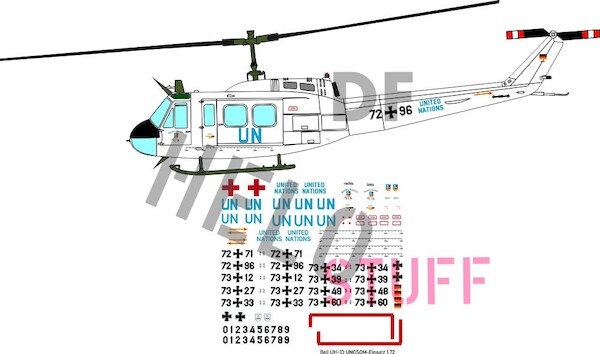 Bell UH-1D "UNO-Somalia Einsatz"  DF30835