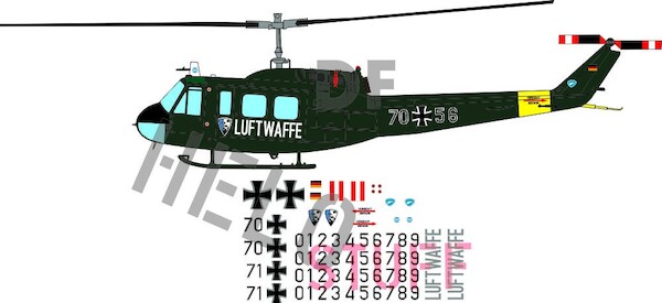 Bell UH-1D "HTG64 Special -Standardanstrich Norm 72"  DF31132