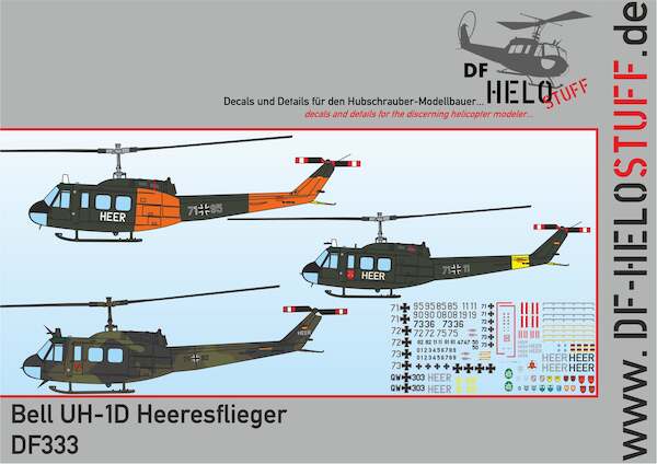 Bell UH-1D "Heeresflieger" The Last German Huey's DF33332