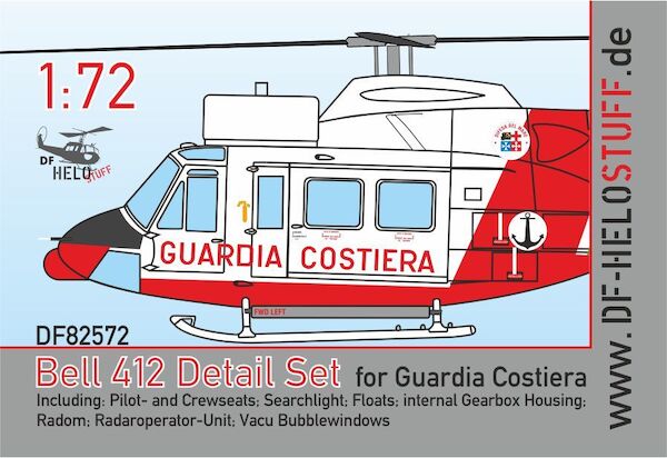 Detailset Agusta Bell AB 412 Guardia Costiera (Italeri) DF82572