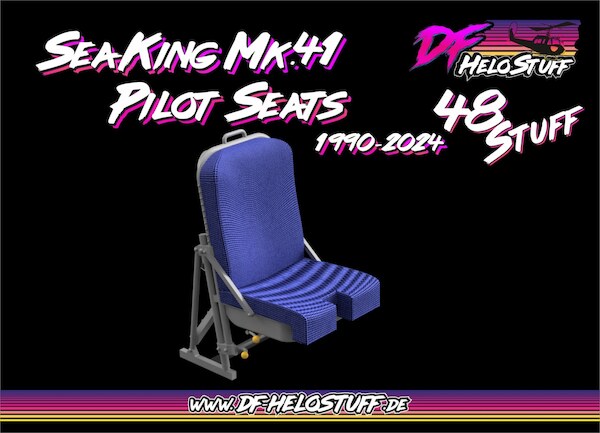 Pilot seats late (1990-2005) for German Sea King MK41 (Airfix)  DF84348