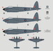 Mosquito PR MKIX/XVI of Czechoslovak airmen in RAF (3 schemes)  DK32017