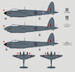 Mosquito PR MKIX/XVI of Czechoslovak airmen in RAF (3 schemes) DK32017