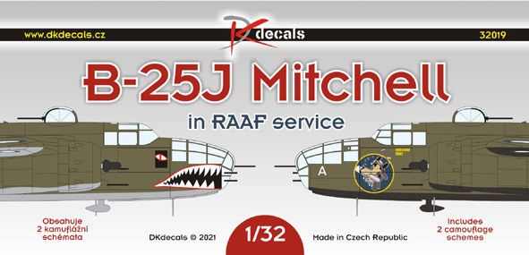B25J Mitchell in RAAF Service (2 camouflage Scemes) DK32019