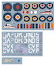 Kittyhawk MKIV in RAF, RAAF and SAAF squadrons over Italy 1944-1945 (6 camouflage Schemes) DK32021