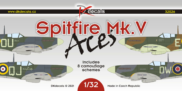 Spitfire MKV Aces (8 camouflage Schemes)  DK32026