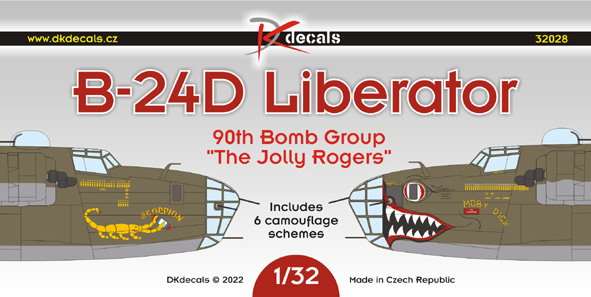 B-24D Liberator 90th BG "The Jolly Rogers" (6 camo schemes)  DK32028