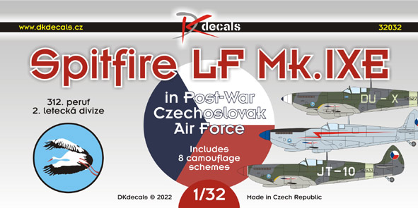 Spitfire LF Mk.IXe (S89) in Post War Czechoslovak Air Force 312sq, 2st division (8 camo schemes) DK32032