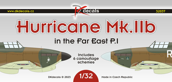 Hurricane Mk.IIB in the Far East, Pt.1 (6 camo schemes) DK32037