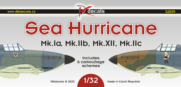 Sea Hurricane Mk.IA/IIB/XII/IIC (6 camo schemes) DK32039