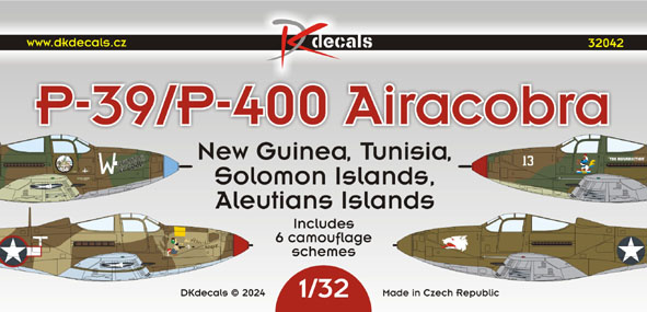 Bell P-39/P-400 Airacobra (6 camo schemes) DK32042