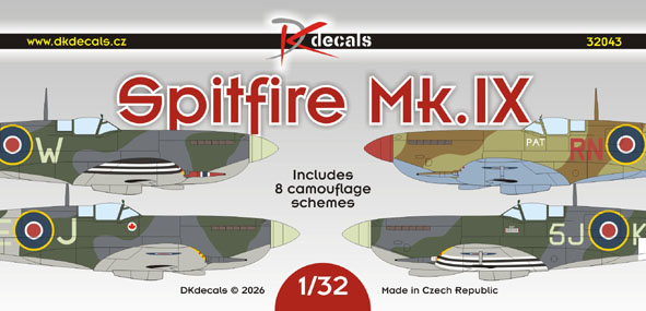 Spitfire Mk.IX (8 camo schemes) DK32043