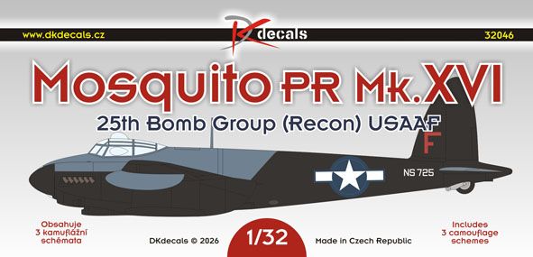USAAF Mosquitoes (25 Bomb group USAAF) (3 Camo Schemes) DK32046