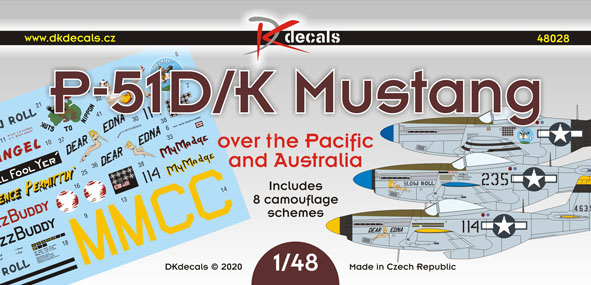 P51D/K Mustang over the Pacific and Australia (8 camo schemes) DK48028
