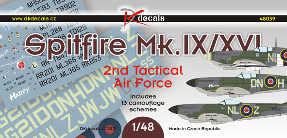 Spitfire Mk.IX/XVI 2nd Tactical Air force 1944 (13 camo schemes including one Belgian!) DK48039
