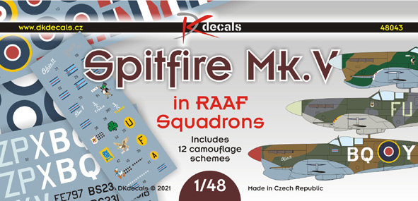 Spitfire Mk.V in RAAF service (12 camo schemes) DK48043