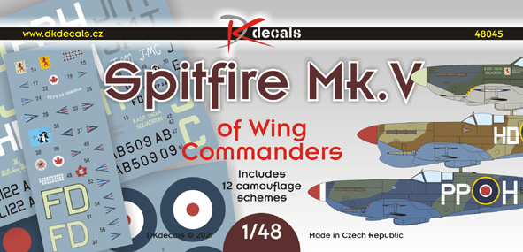 Spitfire Mk.V of Wing Commanders (13 camo schemes)  DK48045