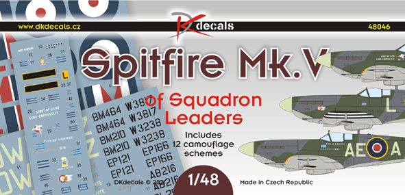 Spitfire Mk.V of Squadron LeaDers (12 camo schemes) DK48046