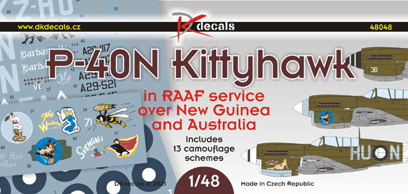 P40N Kittyhawk in RAAF Service over New Guinea (13 camo schemes) DK48048