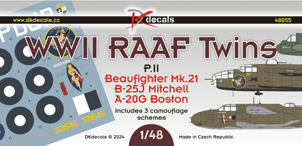 WWII RAAF Twins Pt.2: Beaufighter, Boston, Mitchell (3 camo Schemes) DK48055