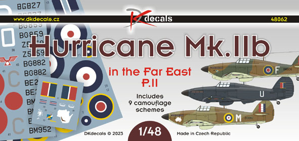 Hurricane MkIIb in the Far east Part 2 (9 schemes) DK48062