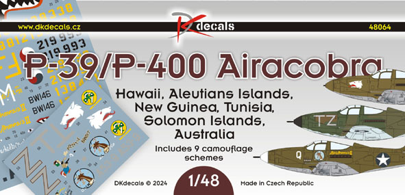 Bell P-39/P-400 Airacobra (9 camo schemes) DK48064