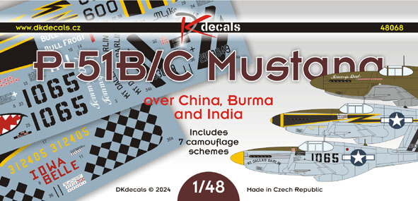 P51B/C Mustang over China 1944-1945 (7 camo schemes) DK48068