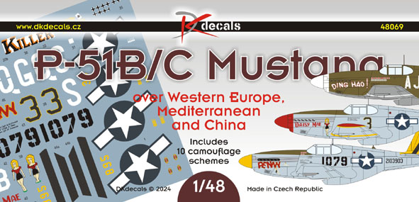 P51B/C Mustang over Western Europe, Mediterranean and China (10 camo schemes) DK48069