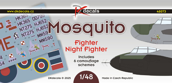 Mosquito Night Fighter (6 schemes) DK48073