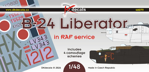B24 Liberator in RAF service (4 schemes)  DK48079