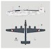 B24 Liberator GR Mk.VI (311 (Czechoslovak) Squadron RAF service (4 schemes)  DK48080