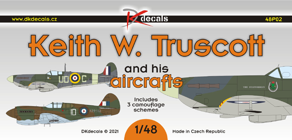 Keith W. Truscott and his aircraft (3 camouflage Schemes) DK48P02