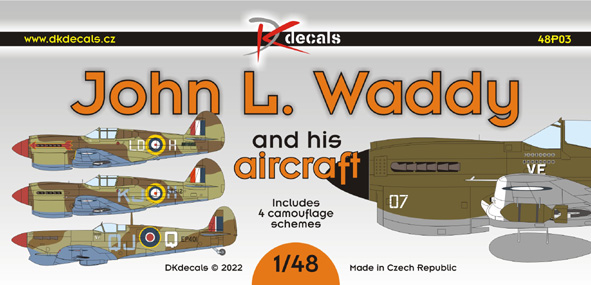 John L. Waddy and his aircraft (4 camouflage Schemes) DK48P03