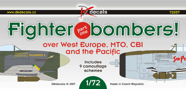 Fighter bombers over West Europe, MTO, and CBI part 1(9 camo schemes)  DK72057