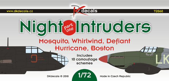 Night Intruders Part I (Hurricane, Boston, Mosquito, Defiant, Whirlwind)  DK72060