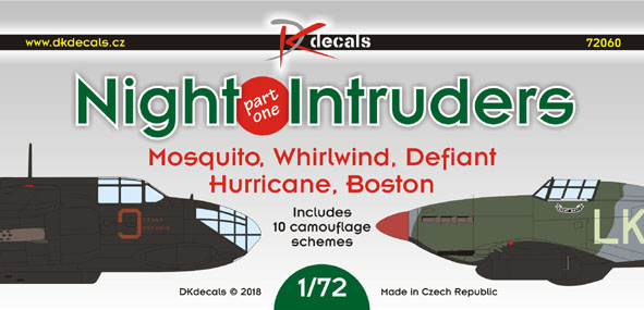 Night Intruders Part I (Hurricane, Boston, Mosquito, Defiant, Whirlwind) DK72060
