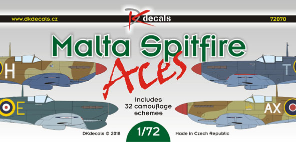 Spitfire Malta Aces (32 camo schemes) DK72070